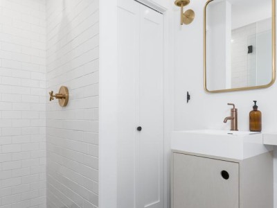 Material: White Wash White Birch / Cabinet Style: Inset / Door Style: Slab