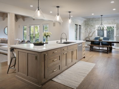 Island - Material: Stained Alder / Cabinet Style: Inset / Door Style: Cope & Stick