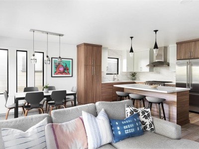 Material: Cleaf & Paint Grade / Cabinet Style: Overlay / Door Style: Slab