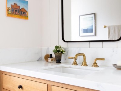 Material: White Oak / Cabinet Style: Inset / Door Style: Slab