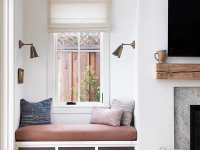 Material: Paint Grade / Door Style: Shaker with Metal Mesh Inserts