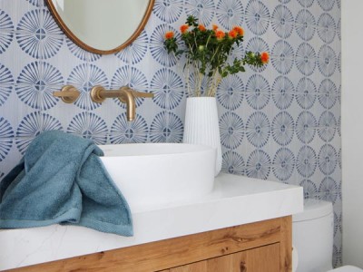 Material: Rustic White Oak / Cabinet Style: Inset / Door Style: Slab